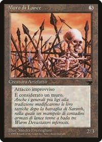 Wall of Spears (Italian) - "Muro di Lance" - Renaissance - Magic: The Gathering card