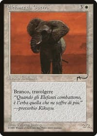 War Elephant (Italian) - "Elefante da Guerra" - Renaissance - Magic: The Gathering card