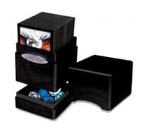 Satin Tower - Hi-Gloss Midnight - Ultra Pro Deck Boxes - Deck Boxes card
