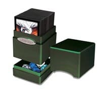 Satin Tower - Hi-Gloss Radiant Amber Moss - Ultra Pro Deck Boxes - Deck Boxes card