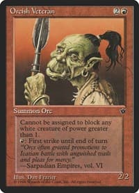 Orcish Veteran (Frazier) - Fallen Empires - Magic: The Gathering card
