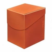Eclipse PRO-100+ Pumpkin Orange Deck Box - Ultra Pro Deck Boxes - Deck Boxes card