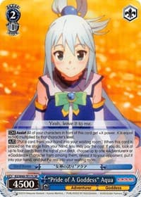 "Pride of A Goddess" Aqua (SR) - KonoSuba - Weiss Schwarz card