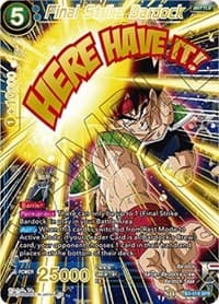 Final Strike Bardock (SPR) - Clash of Fates - Dragon Ball Super: Masters card