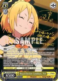 Royal Election Candidate, Felt (SP) - Re:ZERO - Weiss Schwarz card