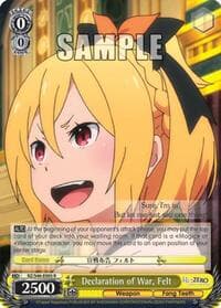 Declaration of War, Felt - Re:ZERO - Weiss Schwarz card