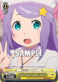Royal Election Candidate, Anastasia - Re:ZERO - Weiss Schwarz card