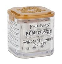 Lord of the Rings: Gandalf the White Dice (8-Pack) - Warhammer Game Accessories - Warhammer Game Accessories card