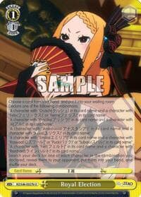 Royal Election (B) - Re:ZERO - Weiss Schwarz card