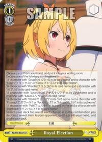 Royal Election (E) - Re:ZERO - Weiss Schwarz card