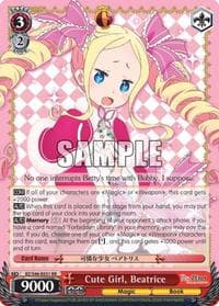 Cute Girl, Beatrice - Re:ZERO - Weiss Schwarz card