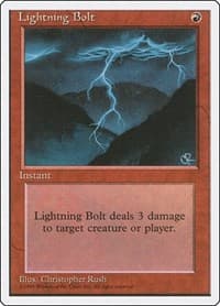 Lightning Bolt - Fourth Edition - Magic: The Gathering card