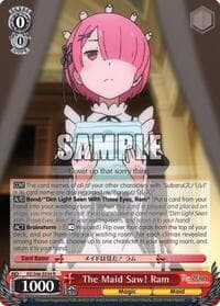 The Maid Saw! Ram - Re:ZERO - Weiss Schwarz card
