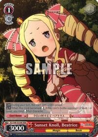 Sunset Knoll, Beatrice (RRR) - Re:ZERO - Weiss Schwarz card