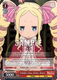 Forbidden Library Warden, Beatrice - Re:ZERO - Weiss Schwarz card
