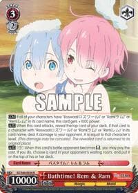 Bathtime! Rem & Ram - Re:ZERO - Weiss Schwarz card