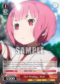 Oni Prodigy, Ram - Re:ZERO - Weiss Schwarz card
