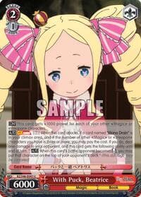 With Puck, Beatrice - Re:ZERO - Weiss Schwarz card