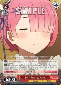 Self-Praise, Ram - Re:ZERO - Weiss Schwarz card