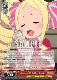 Sticking with Bubby, Beatrice - Re:ZERO - Weiss Schwarz card