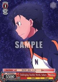 Challenging Another World, Subaru - Re:ZERO - Weiss Schwarz card