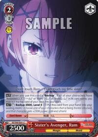 Sister's Avenger, Ram - Re:ZERO - Weiss Schwarz card