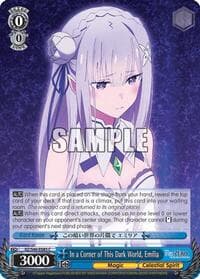 In a Corner of This Dark World, Emilia - Re:ZERO - Weiss Schwarz card