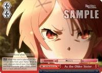 As the Older Sister (SR) - Re:ZERO - Weiss Schwarz card