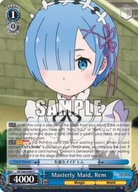 Masterly Maid, Rem - Re:ZERO - Weiss Schwarz card
