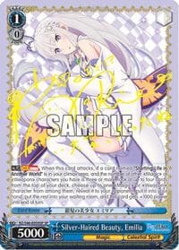 Silver-Haired Beauty, Emilia (SP) - Re:ZERO - Weiss Schwarz card