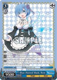 Blue-Haired Maid, Rem (SP) - Re:ZERO - Weiss Schwarz card
