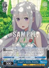 Angel's Smile, Emilia (SR) - Re:ZERO - Weiss Schwarz card