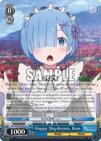 Happy Daydream, Rem (SR) - Re:ZERO - Weiss Schwarz card