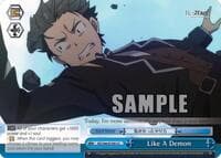 Like A Demon - Re:ZERO - Weiss Schwarz card