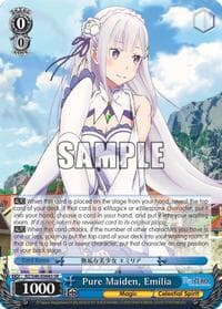 Pure Maiden, Emilia (SR) - Re:ZERO - Weiss Schwarz card