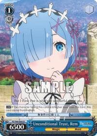 Unconditional Trust, Rem - Re:ZERO - Weiss Schwarz card