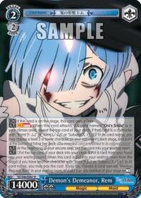 Demon's Demeanor, Rem - Re:ZERO - Weiss Schwarz card