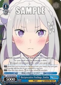 Reciprocative Feelings, Emilia - Re:ZERO - Weiss Schwarz card