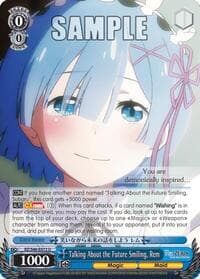 Talking About the Future Smiling, Rem - Re:ZERO - Weiss Schwarz card
