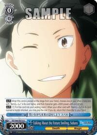 Talking About the Future Smiling, Subaru - Re:ZERO - Weiss Schwarz card