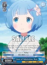 Gaze of Admiration, Rem - Re:ZERO - Weiss Schwarz card