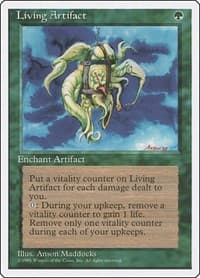 Living Artifact - Fourth Edition - Magic: The Gathering card