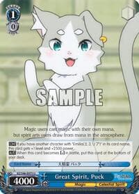 Great Spirit, Puck - Re:ZERO - Weiss Schwarz card