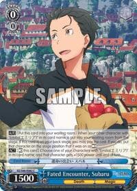 Fated Encounter, Subaru - Re:ZERO - Weiss Schwarz card