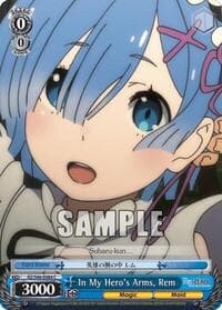 In My Hero's Arms, Rem - Re:ZERO - Weiss Schwarz card
