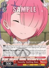 Sweetly Smiling Ram - Re:ZERO - Weiss Schwarz card
