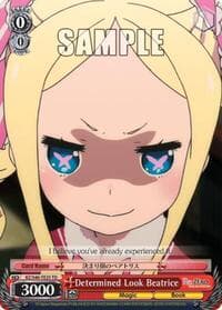 Determined Look Beatrice - Re:ZERO - Weiss Schwarz card