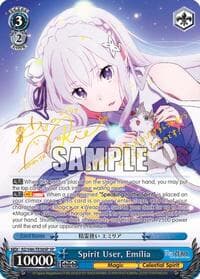 Spirit User, Emilia (SP) - Re:ZERO - Weiss Schwarz card