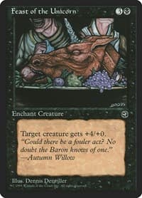 Feast of the Unicorn [Version 2] - Homelands - Magic: The Gathering card