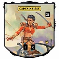Relic Tokens: Legendary Collection - Captain Sisay - Ultra Pro Tokens - Life Counters card